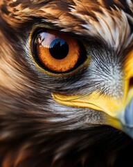 close up of an eye (eagle)