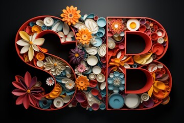 colorful lettering design