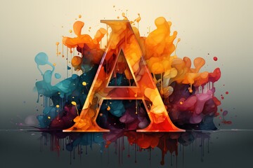 colorful lettering design
