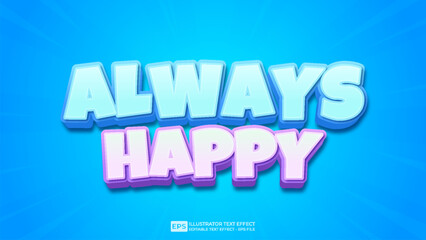  vector 3d editable text effect font