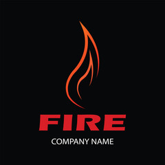 small fire logo vector in new style, can be used for dsigen logo sticker label emblem