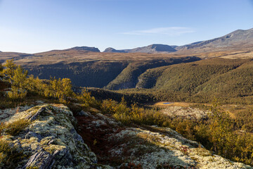 Fototapeta na wymiar Wanderung auf den Kåsen - Rondane Nationalpark Norwegen 3