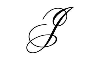 Letter j logo icon vector image