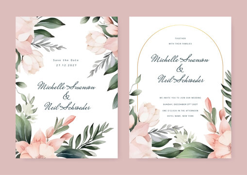 Good for greeting cards, wedding invitations, flyers and other graphic design. Floral universal artistic templates.