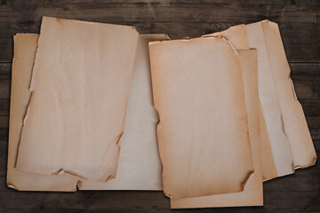 empty mock up old wooden table, blackboard, retro
