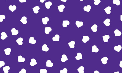 white love heart seamless pattern on violet background. Cute romantic pink hearts background print,Valentine's day holiday backdrop texture, romantic wedding design