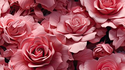 beautiful seamless watercolor pattren of rose flower