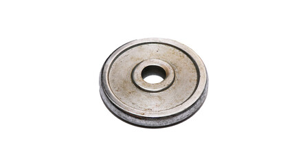 steel ball weightlifting white background