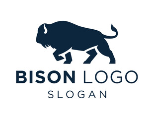 Logo about Bison on a white background. created using the CorelDraw application. © Muhammad