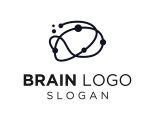 Obraz premium Logo about Brain on a white background. created using the CorelDraw application.