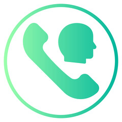 phone call gradient icon