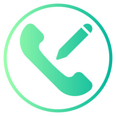 phone call gradient icon