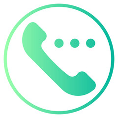 phone call gradient icon