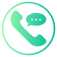 phone call gradient icon