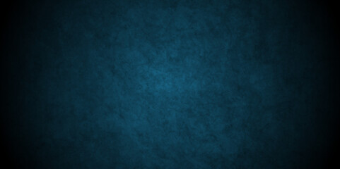 Modern Scary black and blue wall for backdrop texture, Dark grunge textured black concrete wall background. Black background with texture grunge, old vintage marbled stone wall concrete grunge.