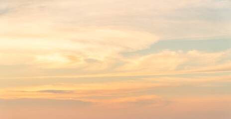 sunset sky and clouds