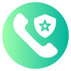 police gradient icon