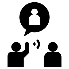 gossip glyph style icon