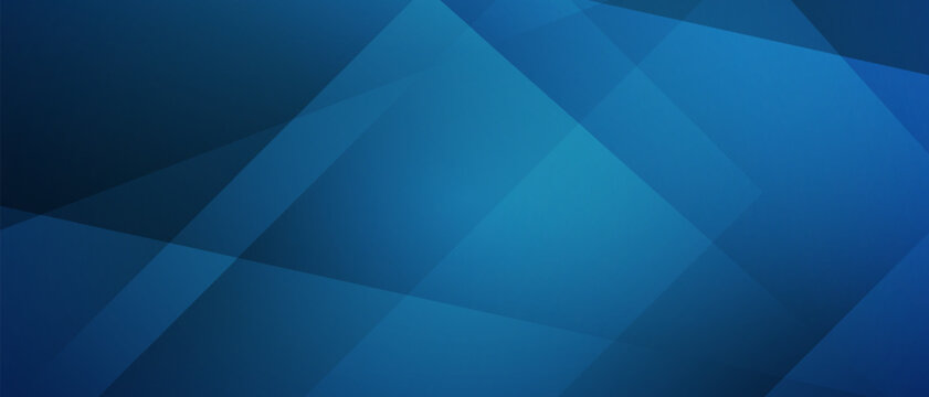 abstract dark blue banner background with layer overlapping