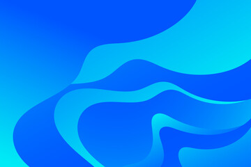 Blue gradient wave background. Waves vector wallpaper.