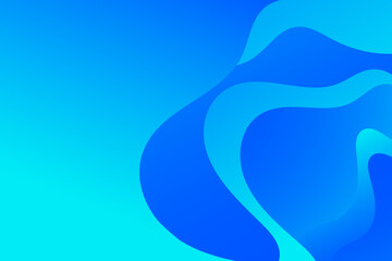 Blue gradient wave background. Waves vector wallpaper.