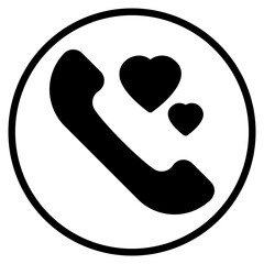 phone call glyph icon