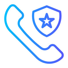 police gradient icon