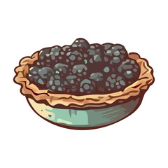 Fresh organic bluberries fruits in a gourmet bowl