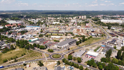 Piła, panorama miasta 2023