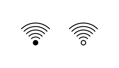 Wifi icon design with white background stock illustration