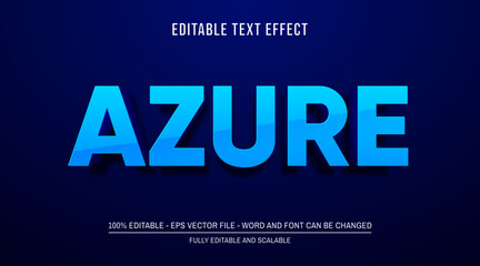 Editable text effect blue mock up