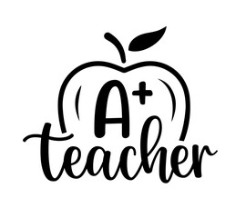 Teacher quotes lettering school sayings typography back to school teacher student book heart monogram sign shirt quote