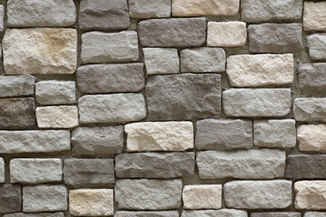 Decorative stone wall of modern decorative style design