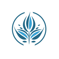 illustration of a leaf vector logo