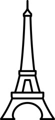 vector line art of the Eiffel Tower Paris