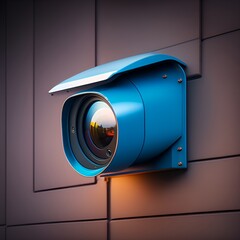 security camera on a wall generative Ai