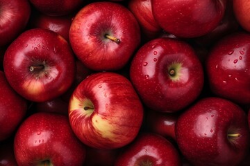 Fototapeta na wymiar Apples as texture. Generative AI