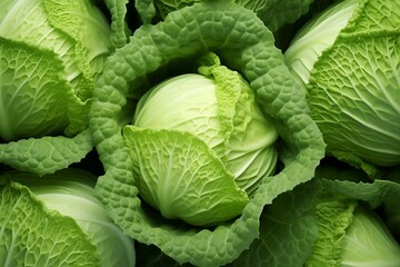 Fototapeta premium Cabbage as background. Generative AI.