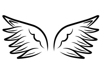 Doodle Angel Wings