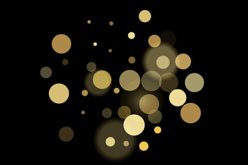 Gold glitter confetti, great design for any purpose. Party decor.