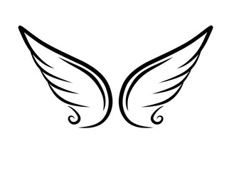 Doodle Angel Wings