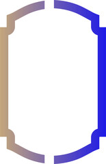 Frame with gradient for decoration.
