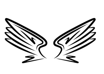 Doodle Angel Wings