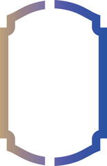 Frame with gradient for decoration.
