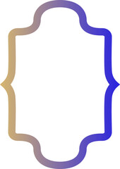 Frame with gradient for decoration.
