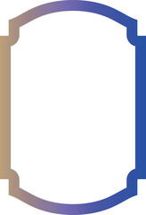 Frame with gradient for decoration.
