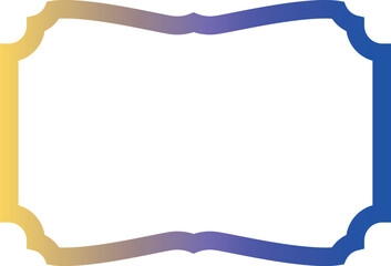 Frame with gradient for decoration.
