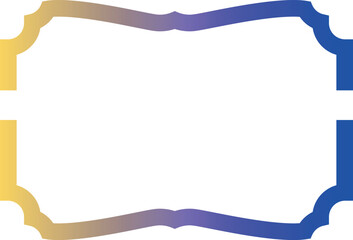 Frame with gradient for decoration.
