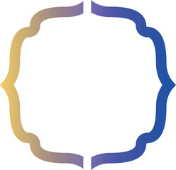 Frame with gradient for decoration.
