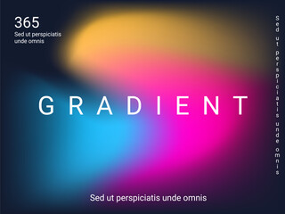 Liquid on colorful background. Bright mesh blurred pattern in pink, blue, green tones.